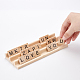 OLYCRAFT 105pcs Wood Letter Tiles with Holder for DIY Wood Gift Decoration Alphabet Wooden Pieces Numbers Pendants Spelling Crafts and Game Stands WOOD-OC0001-39-3