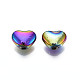 Rack Plating Rainbow Color Alloy Beads PALLOY-S180-335-2