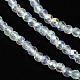 Electroplated Glass Beads Strands EGLA-P055-01A-AB01-5