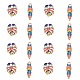 20 pièces 2 styles pendentifs en émail en alliage de zinc ENAM-CJ0001-117-9