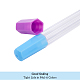 透明な密閉ボトル  針保管用  ミックスカラー  ボトル：76.5x13.5~15.5mm  10個/カラー  40個/セット CON-BC0005-63-4