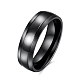 316 anillo de banda ancha de acero titanio para hombre de diseño simple RJEW-BB15751-8-1