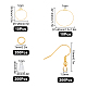 Sunnyclue DIY baumeln Ohrring machen Kits DIY-SC0016-25-2