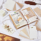 CRASPIRE 60Pcs Scrapbook Tissue Paper Vintage Brown Kraft Textured Paper Handmade Craft Sheets with 2Pcs Rope for DIY Scrapbooking Journal Journaling Art Card Making Materials DIY-CP0009-06-4