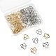 50Pcs 2 Colors 304 Stainless Steel Hook Clasps STAS-CJ0002-12-9