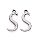 201 Stainless Steel Charms STAS-R105-S-1