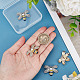 GORGECRAFT 4PCS Bee Rhinestone Alloy Buttons 2 Colors Crystal Embellishments Metal Shank Sewing Coat Buttons Embellishments DIY Crafts for Shoes Clothing Bags Hair Dress Accessories BUTT-GF0001-14-3