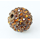 Perles de boule pavé disco  RB-H258-10MM-220-1