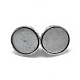 Fermoirs magnétiques en argent sterling 925 rhodié STER-L057-012P-2