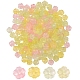200 pièces 4 couleurs perles de verre imitation jade peintes à la bombe transparentes GLAA-SZ0001-77-1