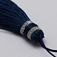 Décorations de gros pendentif pompon en nylon HJEW-L010-12-2
