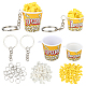 Kit per la creazione di portachiavi con tazza di popcorn fai da te olycraft DIY-OC0008-19-1