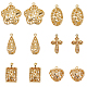Pandahall elite 12pcs 6 pendentifs en laiton de style KK-PH0002-61-1