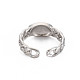 Эмалированное овальное открытое кольцо-манжета RJEW-S038-216-2