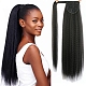 Long Straight Ponytail Hair Extension Magic Paste OHAR-D007-01-6