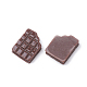 樹脂デコデンカボション  チョコレート  模造食品  ココナッツブラウン  17x13x4mm CRES-N007-08A-2