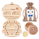 Holz-Aufbewahrungsbox für Baby-Zahn-Andenken CON-FG0001-08B-1