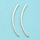 925 in argento sterling perline tubo STER-Q191-01B-S-2