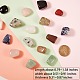 20 pièces 10 couleurs pépites pierres précieuses naturelles sans trou/perles non percées G-SZ0001-77-2