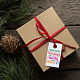 グロブルランド クリスマスグリーティングワード クリアスタンプ カード作成用 雪の結晶 ポインセチア クリスマスツリー 透明シリコンスタンプ クリスマス用 エンボス紙 カード クラフト アルバム装飾 DIY-WH0372-0017-3