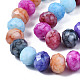 Opaque Baking Painted Glass Beads Strands EGLA-N006-009C-A18-2