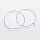 316 Surgical Stainless Steel Hoop Earrings Findings X-STAS-K146-039-40mm-1
