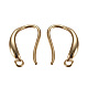 Brass Earring Hooks KK-G365-15G-2