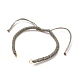 Adjustable Braided Polyester Cord Bracelet Making AJEW-JB00763-02-1