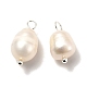 Colgantes naturales de perlas cultivadas de agua dulce X-PALLOY-JF00942-02-2