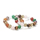Natürliche gemischte Stein Perlen Stretch-Armbänder BJEW-A117-E-39-1