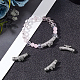 Unicraftale Zirkonia Schmetterling Perlen 4 Stück Messing Hohlrohr Perlen 3mm Loch Platin Kristall Abstandsperlen für die Schmuckherstellung Halsketten Armbänder 26x9.5x7mm ZIRC-UN0001-03P-3