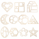 12 modello di forma geometrica in MDF&nbsp;DIY-UN0007-96A-1