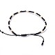 Регулируемые нейлоновые шнур плетеный браслеты из бисера BJEW-P256-A01-5
