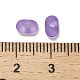 透明なアクリルビーズ  艶消し  ピーナッツ  紫色のメディア  6x4x3mm  穴：1mm  約10230個/500g OACR-E032-02E-3