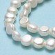 Fili di perle di perle d'acqua dolce coltivate naturali PEAR-A005-07B-01-4