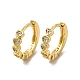 Rack Plating Brass Micro Pave Cubic Zirconia Leverback Earrings EJEW-P221-36G-1
