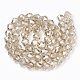 Electroplate Glass Beads Strands EGLA-T008-03E-2