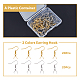 DICOSMETIC 40Pcs 2 Colors Earring Hooks with Pinch Bails Golden French Earring Hooks Ball Dots Ear Wires Ear Ball Hooks with Pendant Clasp Stainless Steel Earring for DIY Earring Making STAS-DC0013-60-3