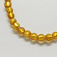 Perles en verre d'argent feuille manuelles FOIL-R054-10mm-7-2