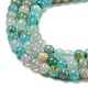 Brins de perles d'amazonite de fleurs naturelles G-A097-B02-02-2
