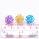 Mixed AB Color Bumpy Acrylic Round Ball Beads X-MACR-A002-M-4
