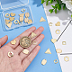 BENECREAT 30Pcs 5 Style 18K Gold Plated Connector Charms KK-BC0008-16-3