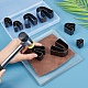 SUPERDANT 8 Sizes Leather Punch Horseshoe Shape Hole Punch Leather Craft Puncher Tools Leather Die Cutter Punching Die Set Hollow Punch Cutter Tool for Handmade DIY Leather Craft LEAT-WH0001-04-3