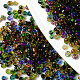 12/0 ガラスシードビーズ  透明色の虹  丸い穴  ラウンド  ミックスカラー  12/0  2~2.5x1.5~2.5mm  穴：0.7mm  約44000個/袋  約450 G /袋 SEED-R051-06-1