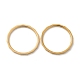 イオンプレーティング（ip）304ステンレスフィンガー指輪  ゴールドカラー  usサイズ6（16.5mm） RJEW-I101-02A-G-1