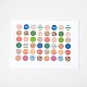 DIY Scrapbooking Bottle Caps Non-Adhesive Paper Picture Stickers Collage Sheets for Clear Flat Round Glass Tile Cabochon Pendants AJEW-L032-02-1