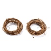 2 Ghirlande Di Vite Naturale Per Decorazioni Fai Da Te - Base Rotonda In Rattan, 30 Cm Di Diametro, Per Natale, Halloween E Matrimoni