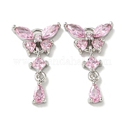 Латунные микро проложить кубического циркония подвески KK-K378-21P