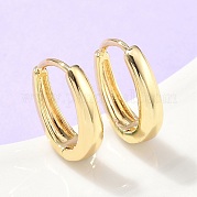 Овальные серьги-кольца из латуни EJEW-Z102-33G