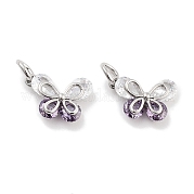 Латунные микро проложить кубического циркония подвески KK-P271-03P-B
